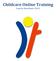 Childcare Online Training Course Brochure 2015