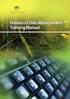 Research Data Management Training Manual
