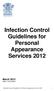 Infection Control Guidelines for Personal Appearance Services 2012