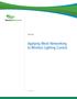 Applying Mesh Networking to Wireless Lighting Control