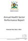 Annual Health Sector Performance Report