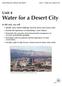 Water for a Desert City
