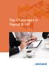 Top Challenges in Payroll & HR