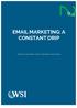 EMAIL MARKETING: A CONSTANT DRIP. Written by: Cheryl Baldwin, Director of Marketing Communications