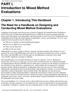 Chapter 1: Introducing This Handbook The Need for a Handbook on Designing and Conducting Mixed Method Evaluations