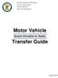 Motor Vehicle. Transfer Guide