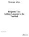Municipal Affairs. Property Tax: Adding Amounts to the Tax Roll