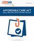 www.thinkhr.com AFFORDABLE CARE ACT SMALL EMPLOYER HEALTH REFORM CHECKLIST