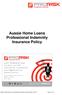 Aussie Home Loans Professional Indemnity Insurance Policy