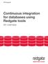 Continuous integration for databases using Redgate tools