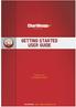GETTING STARTED USER GUIDE