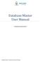 Database Master User Manual