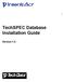 TechSPEC Database Installation Guide. Version 1.0