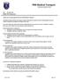 PRN Medical Transport Employment Application Packet
