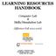 LEARNING RESOURCES HANDBOOK