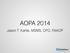 AOPA 2014. Jason T. Kahle, MSMS, CPO, FAAOP