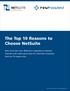 The Top 10 Reasons to Choose NetSuite