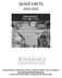 QUICK FACTS 2015-2016