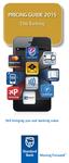 PRICING GUIDE 2015. Elite Banking. Moving Forward TM. Still bringing you real banking value
