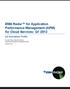 EMA Radar for Application Performance Management (APM) for Cloud Services: Q1 2012