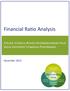 Financial Ratio Analysis A GUIDE TO USEFUL RATIOS FOR UNDERSTANDING YOUR SOCIAL ENTERPRISE S FINANCIAL PERFORMANCE