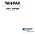 WIN-PAK. User Manual. Complete Access Control for Windows. WIN-PAK Version 1.17. TD0015 rev0102
