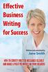 Effective Business Writing for Success