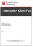 Interaction Client Fax