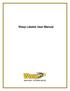 Wasp Labeler User Manual