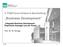 Business Development. 2. FOM Forum Einkauf & Beschaffung. Integrated Business Development: Empirische Aussagen aus der Praxis. Prof. Dr. M.