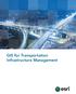 GIS for Transportation Infrastructure Management