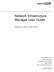Network Infrastructure Manager User Guide