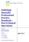 Audiology Australia Professional Practice Standards - Part A Clinical Operations
