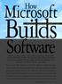 Builds. Software. Microsoft. How