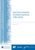 Good Practice Guidelines for Software Engineering in New Zealand