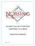 ALLEGANY COLLEGE OF MARYLAND DEPARTMENT OF NURSING PRECEPTOR HANDBOOK. RE: 2015; Orig. 2012 SW 1