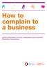 How to complain to a business. Useful information from the Competition and Consumer Protection Commission