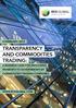 TRANSPARENCY AND COMMODITIES TRADING: