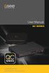 User Manual QC SERIES. H.264 NETWORK DVRs Variable CIF and D1 Recording Options