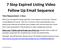7 Step Expired Listing Video Follow Up Email Sequence