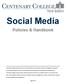 Social Media. Policies & Handbook