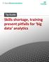 Skills shortage, training present pitfalls for big data analytics