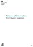 Release of information from DVLA s registers