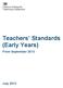 Teachers Standards (Early Years) From September 2013