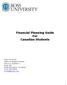 Financial Planning Guide For Canadian Students