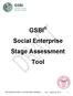 GSBI Social Enterprise Stage Assessment Tool