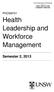 Health Leadership and Workforce Management