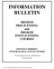 INFORMATION BULLETIN