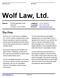Wolf Law, Ltd. The Firm