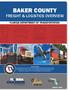 BAKER COUNTY FREIGHT & LOGISTICS OVERVIEW FLORIDA DEPARTMENT OF TRANSPORTATION